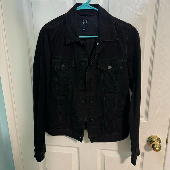 GAP - Black Denim Jacket (NEW) w/ 6 Pockets - Picture 2 of 6